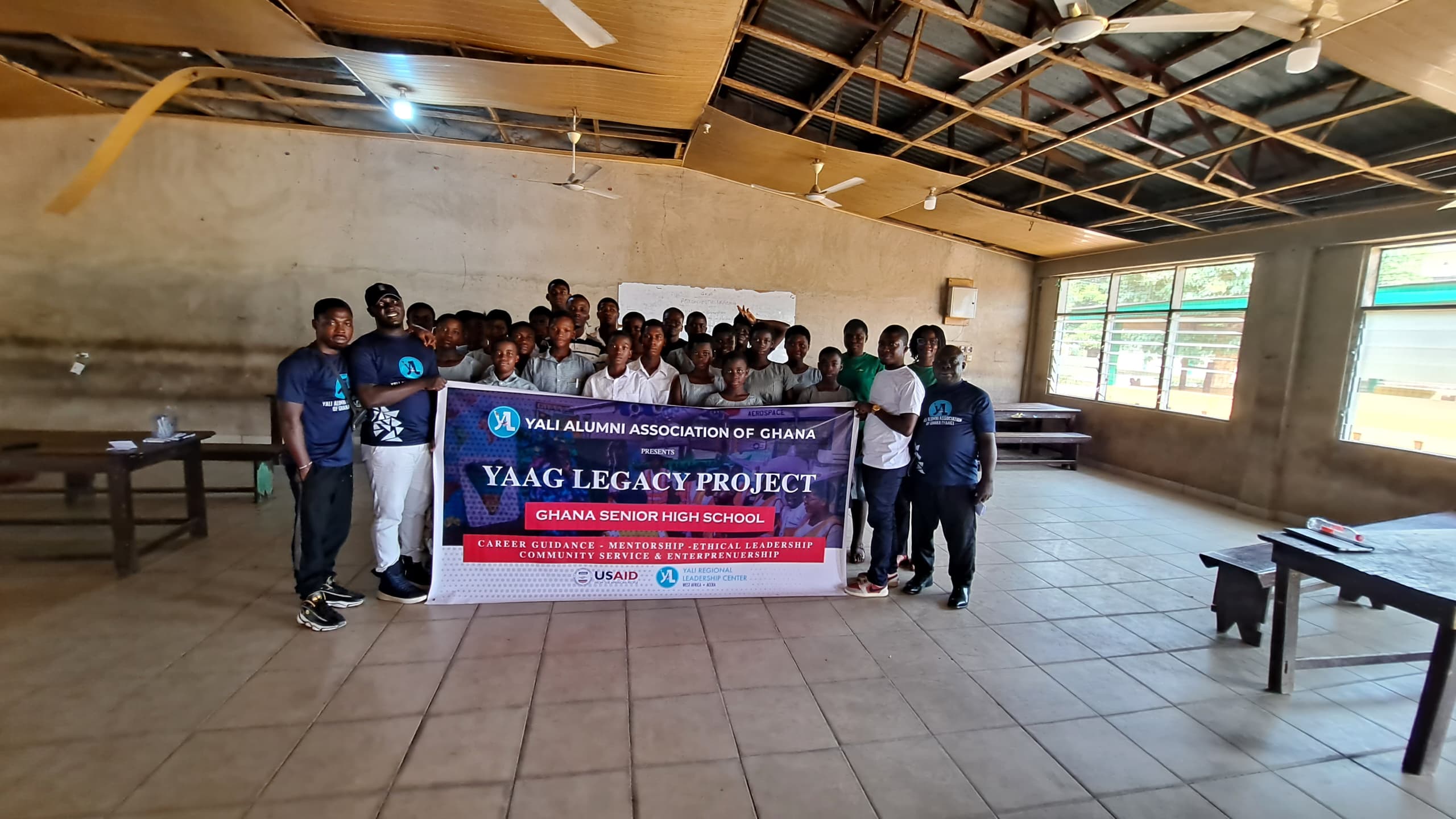 YAAG Legacy Project participants at Ghana Senior High School.