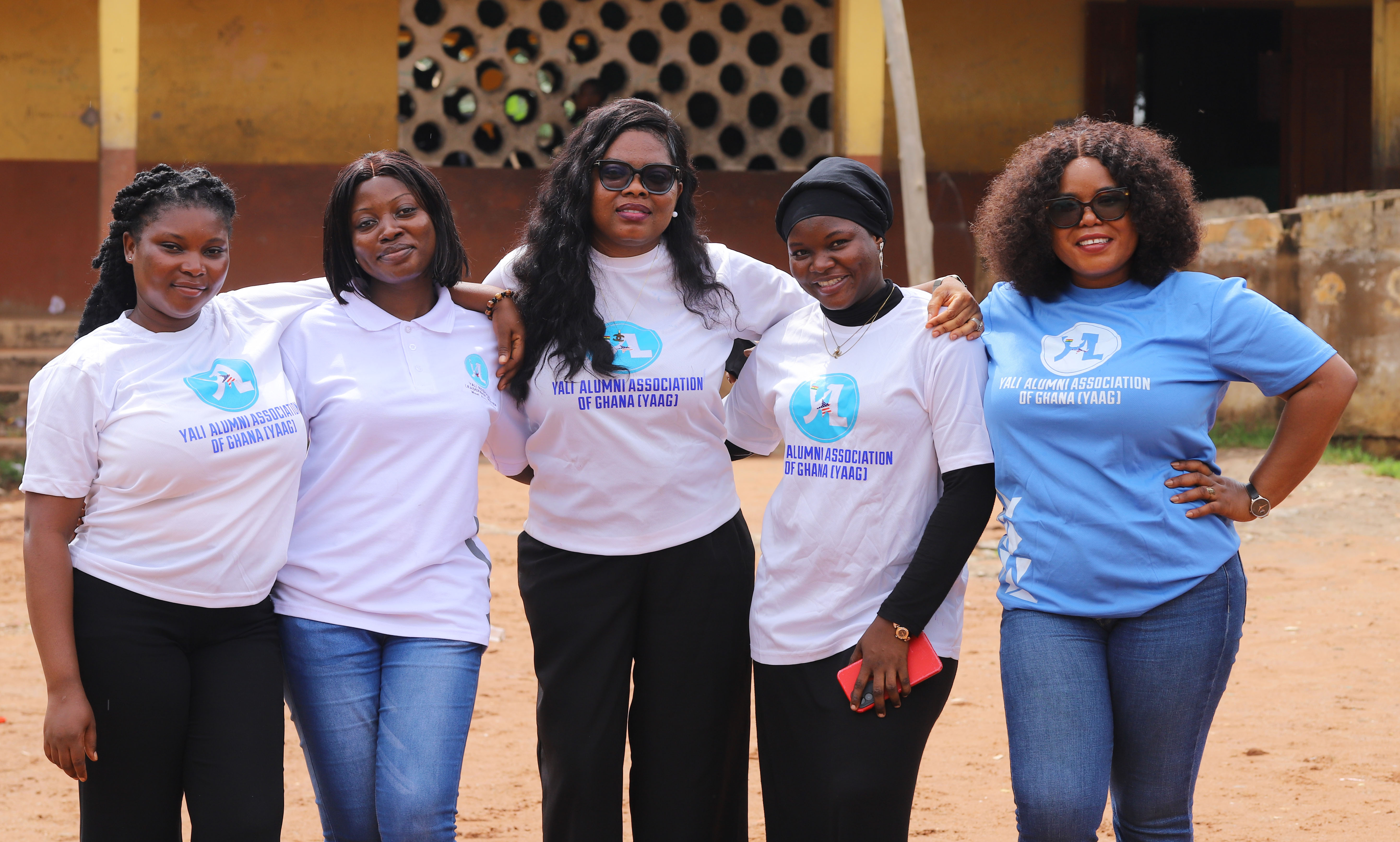 YAAG women volunteers during the Period Friendly Ghana outreach.