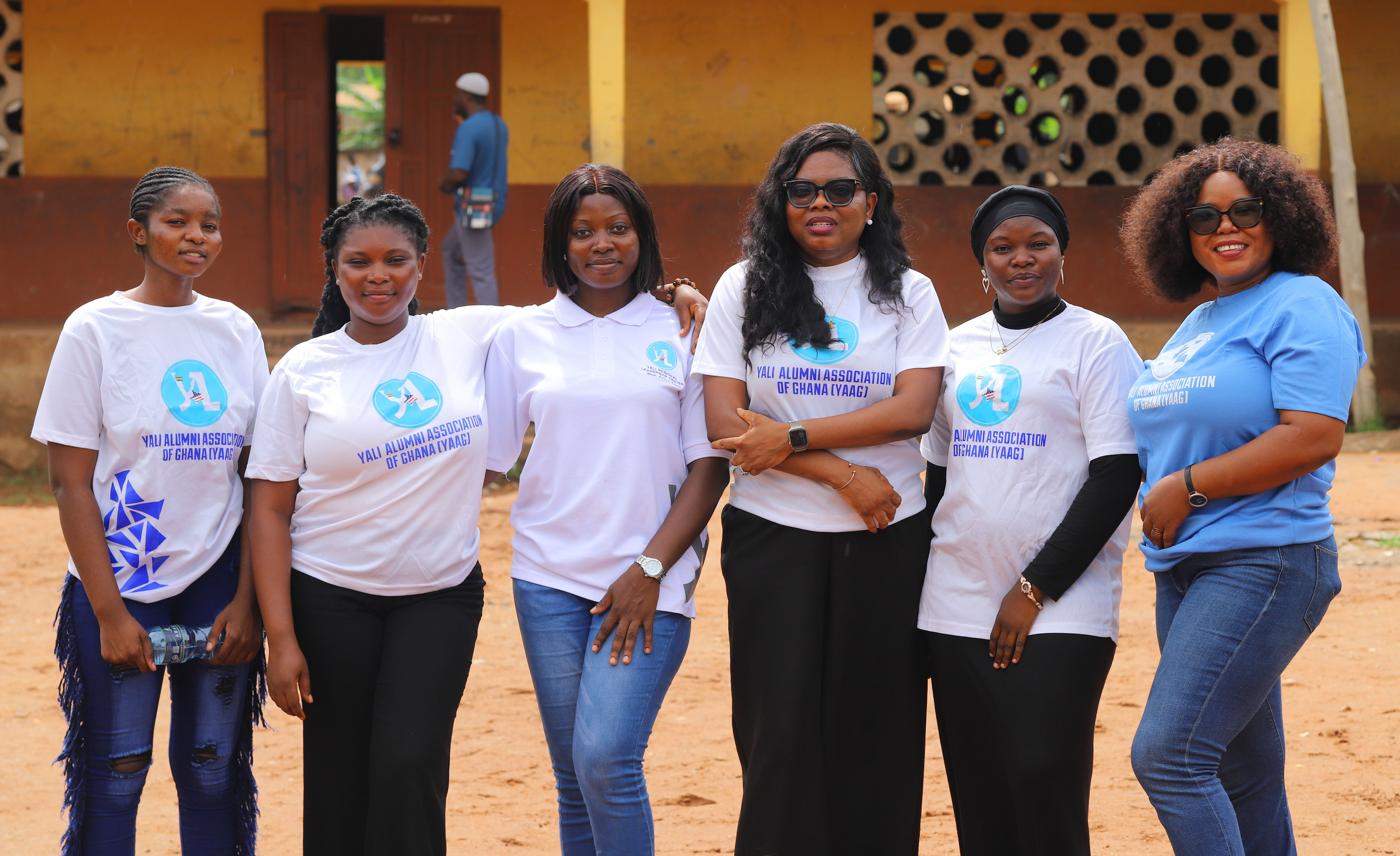 YAAG volunteers gathered after a community outreach session.