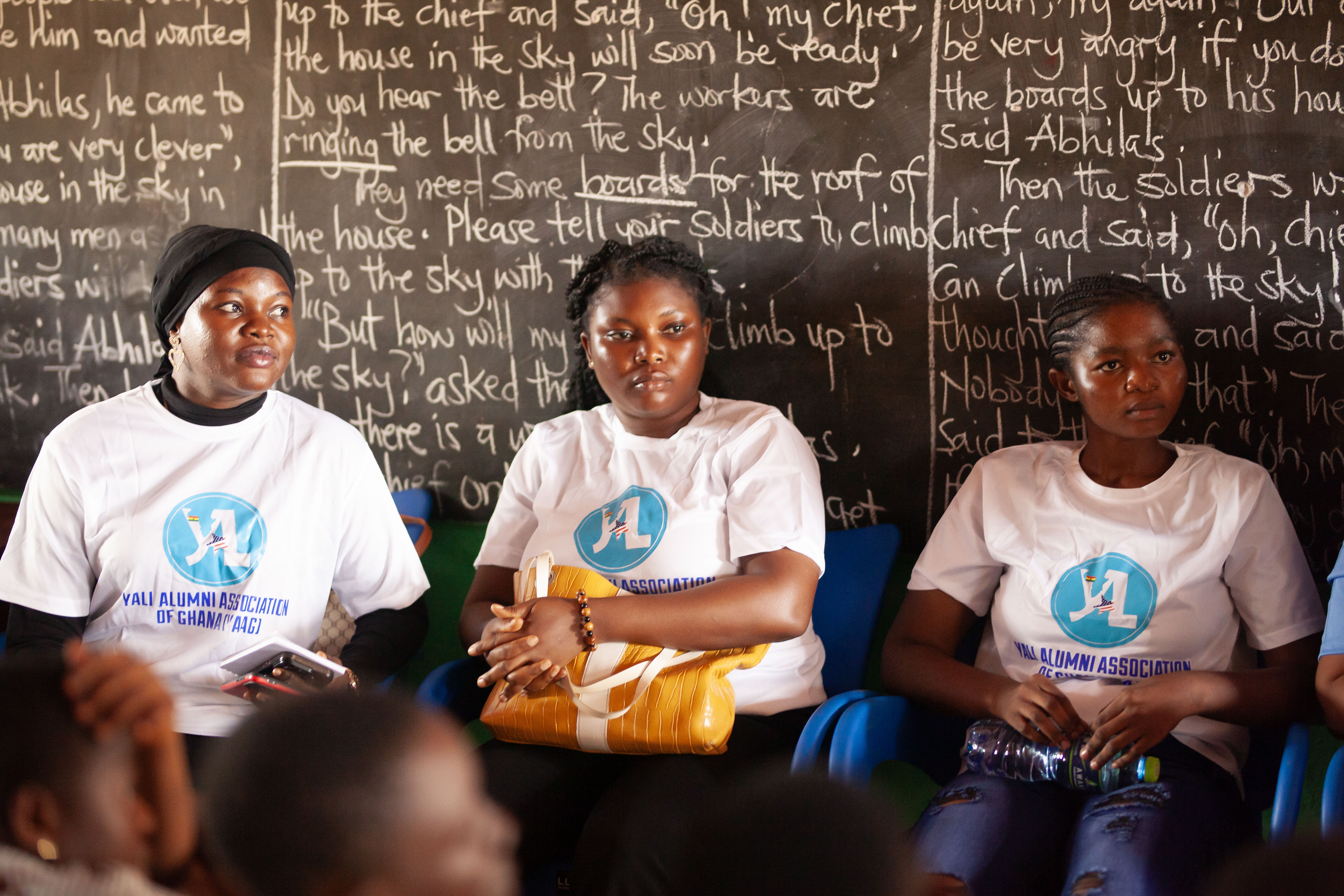 YAAG volunteers take part in a student learning session.