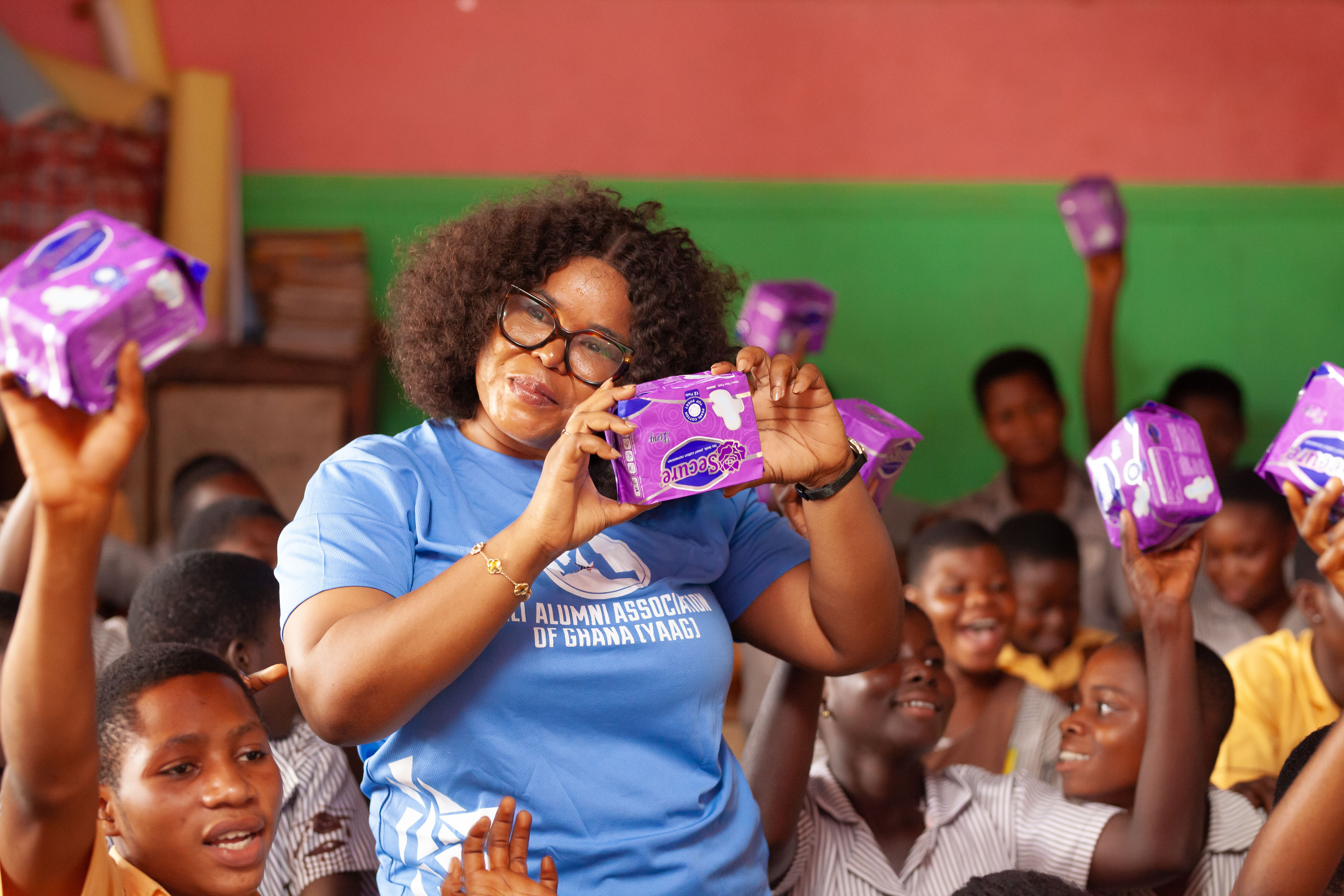 YAAG leadership supports a period-friendly school community.