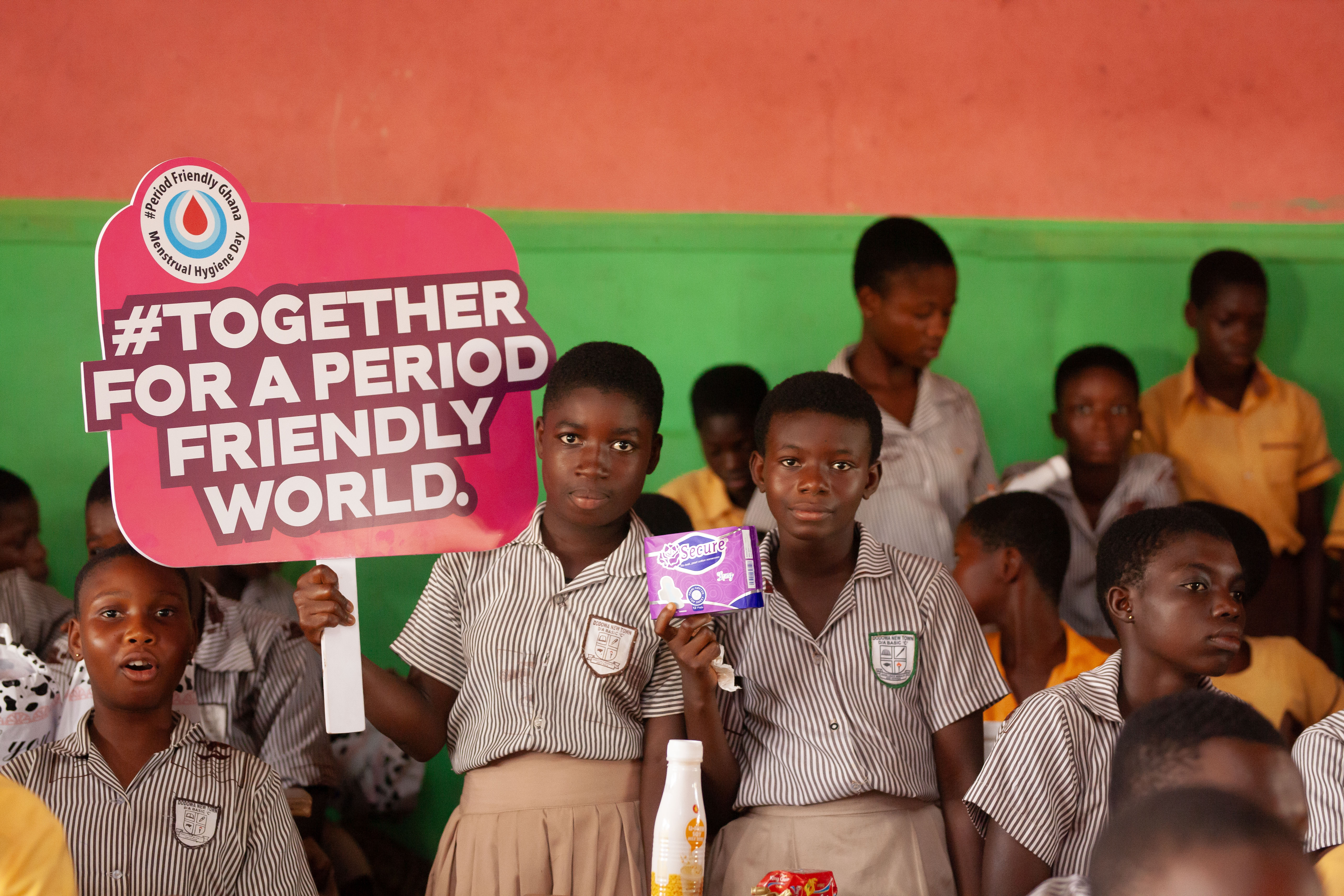 Students join the call for a period-friendly world.